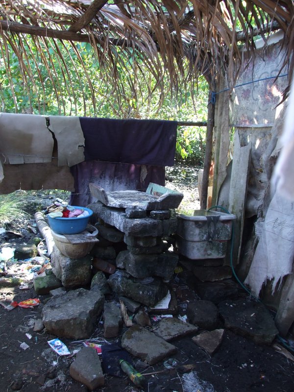 The washroom and bathroom at Milagro’s house
