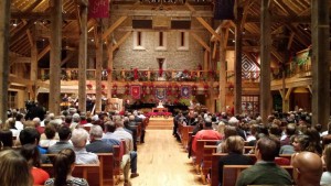 The gorgeous sanctuary inside “The Barn Church” - Liberty Presbyterian