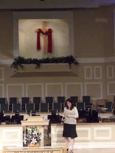 Presenting at Anastasia Baptist Church 