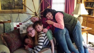 More proof he’s in a crazy family - Noah on the bottom under all his siblings and his grandma!