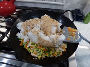 What my rice looks like with the soy