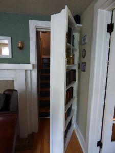 Wait, what?!  It’s a secret staircase?!  The kids did triple takes - this house is super cool!