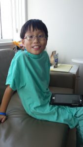 Picture from Aug 1st - the first time Noah was free of lines since he got to the hospital on July 7th!!