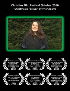 The video for my Christmas song, Christmas is Forever, won a bunch of awards